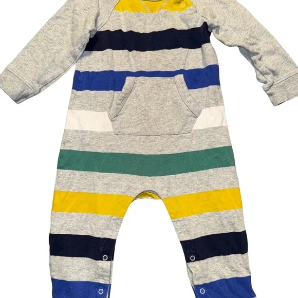 Baby GAP Multicolor Striped Kids Footies 100% Cotton 18-24 Months - Picture 9 of 12